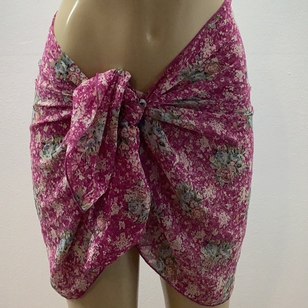 Zuliana floral sarong/dress. Made in USA